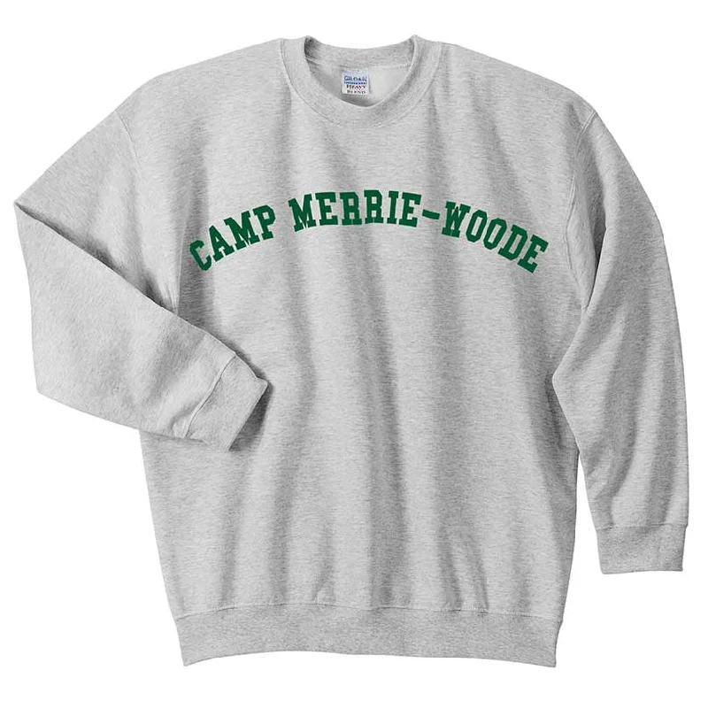 Camping hiking trail tall-Camp Merrie-Woode Crew Sweatshirt