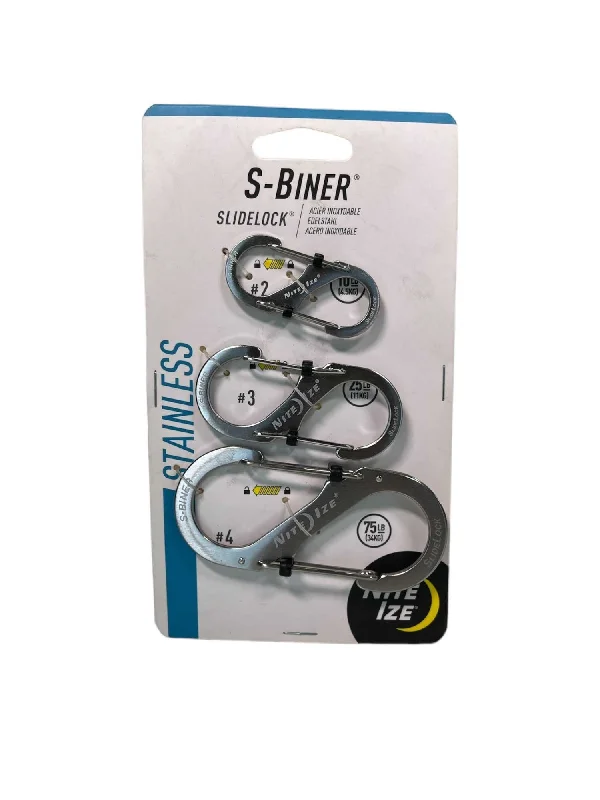 Camping hiking gear thrill-Nite Ize S-Biner SlideLock Stainless Steel