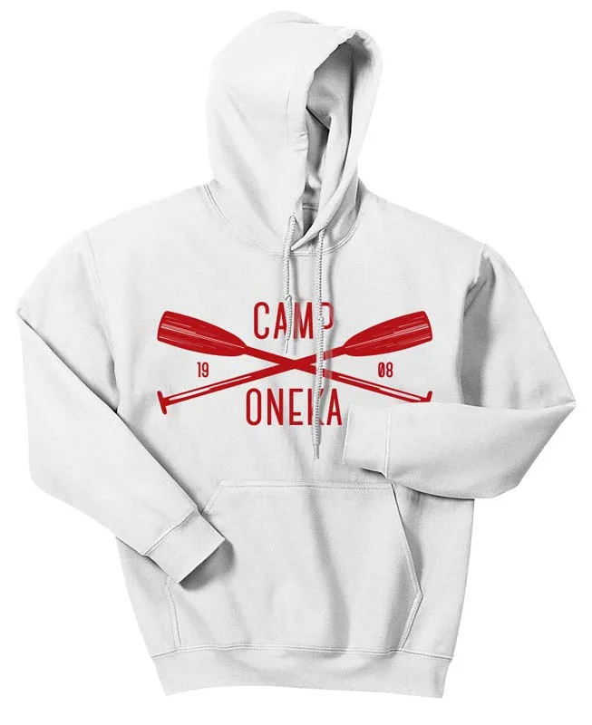 Camping hiking trail splash-Oneka Paddles Hoodie