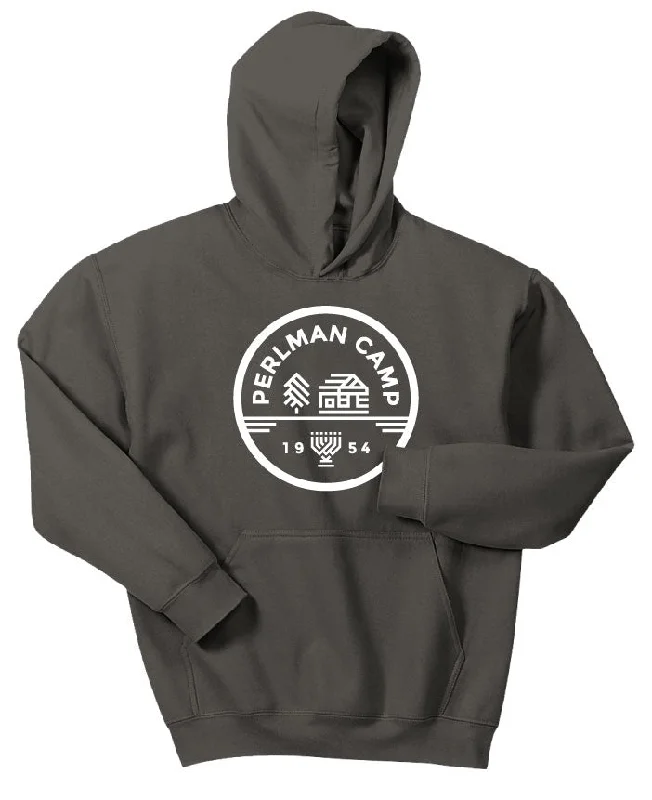 Camping hiking trail mesh-Perlman Camp 1954 Hoodie