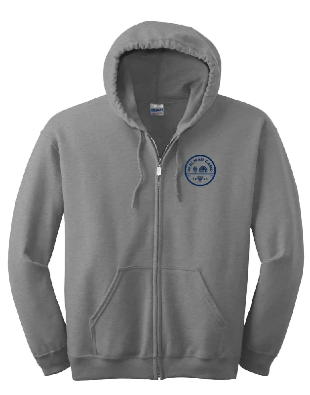 Camping hiking gear wave-Perlman Camp Zip Hoodie