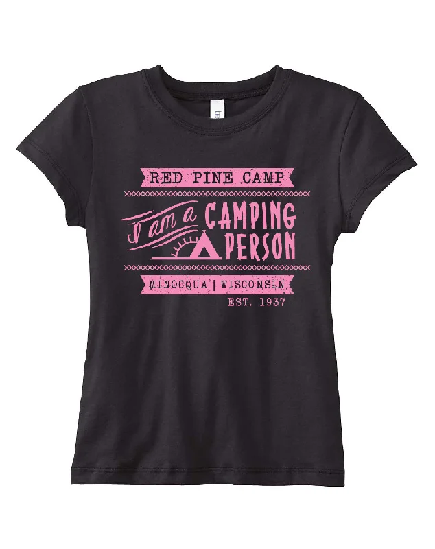 Camping hiking trail spot-Red Pine I Am A Camping Person Tee