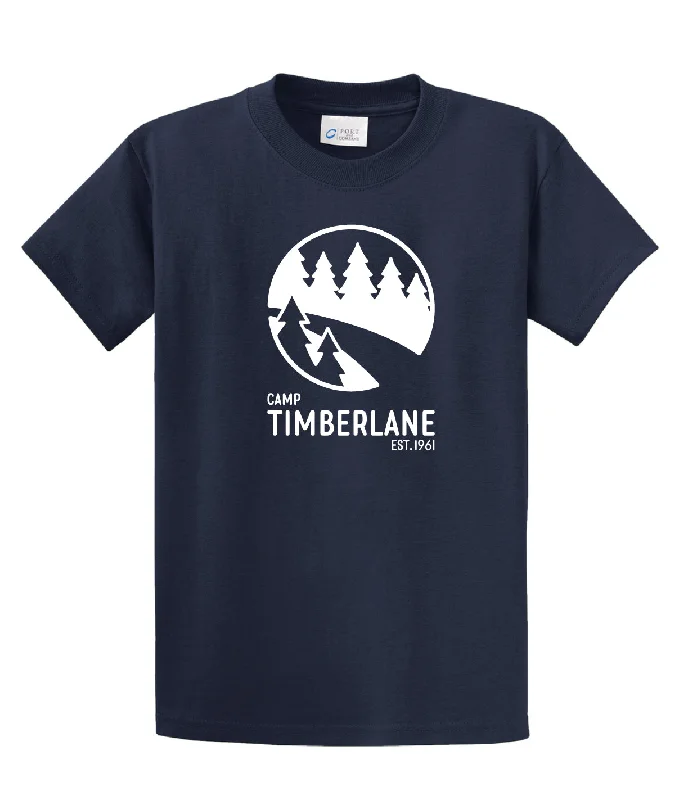 Camping hiking trail silence-Camp Timberlane NEW Logo Tee