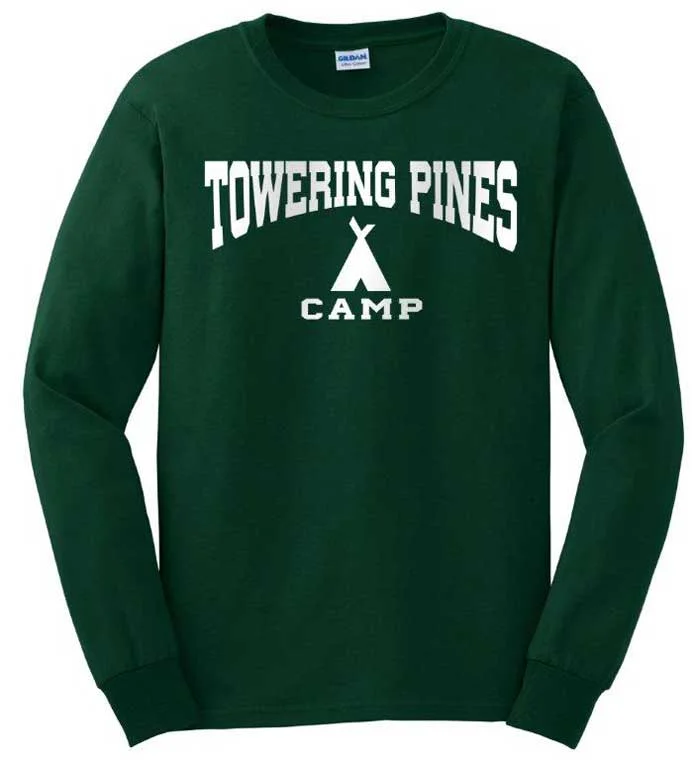 Camping hiking gear thrill-Towering Pines Camp Long Sleeve Tee