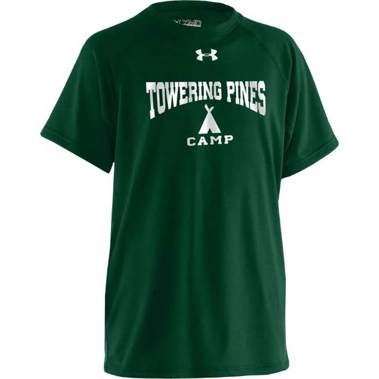 Camping hiking outdoor lift-Towering Pines Camp Under Armour Tee