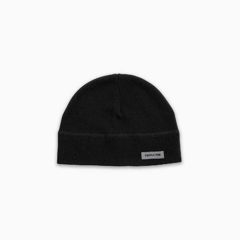 Camping hiking gear shine-Carefree Merino Wool Beanie - Black