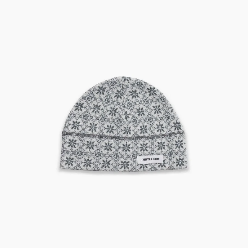 Camping hiking nature rush-Carefree Merino Wool Beanie - Nordic Snow