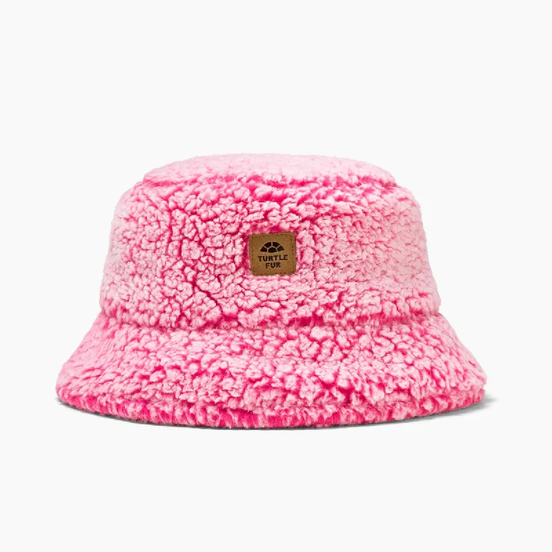 Camping hiking nature rush-Comfort Lush Stomp Bucket Hat - Luscious Pink