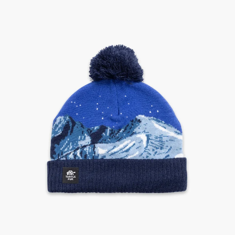 Camping hiking trail firm-Kids' Pano Beanie - Navy