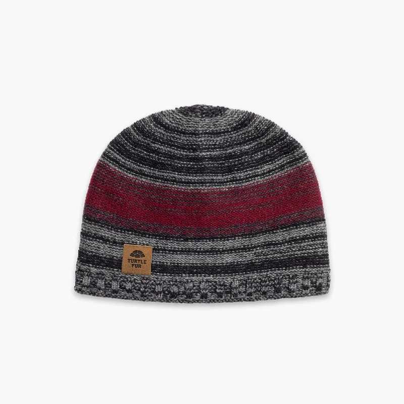 Camping hiking trail resilience-Lambswool Rufus Beanie - Carbon