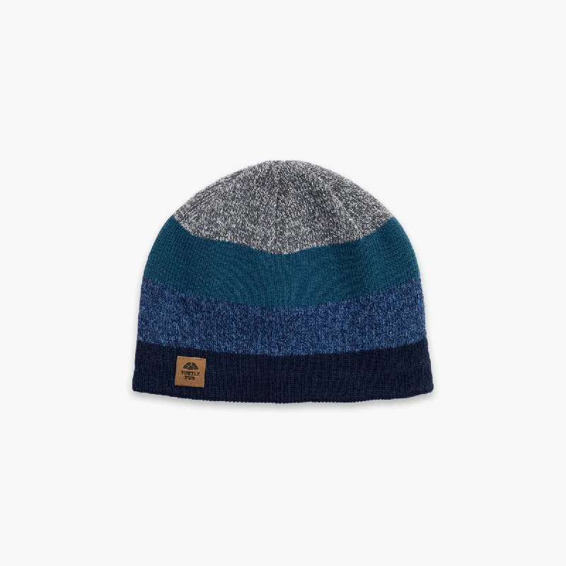 Camping hiking trail sway-Ocean Ragg Wool BTV Beanie - Navy