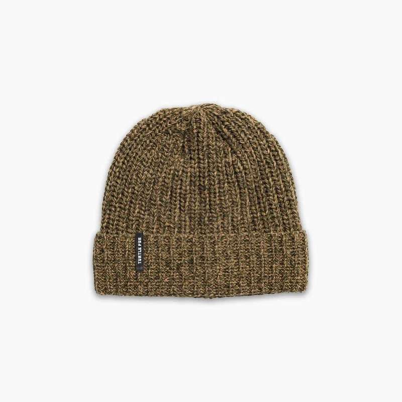 Camping hiking trail shift-Ocean Ragg Wool Ethan Beanie - Hay