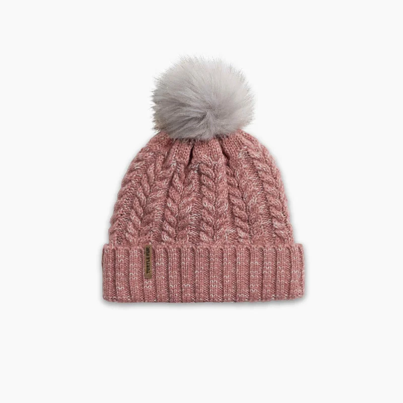 Camping hiking trail snap-Ocean Ragg Wool Lexi Pom - Blush