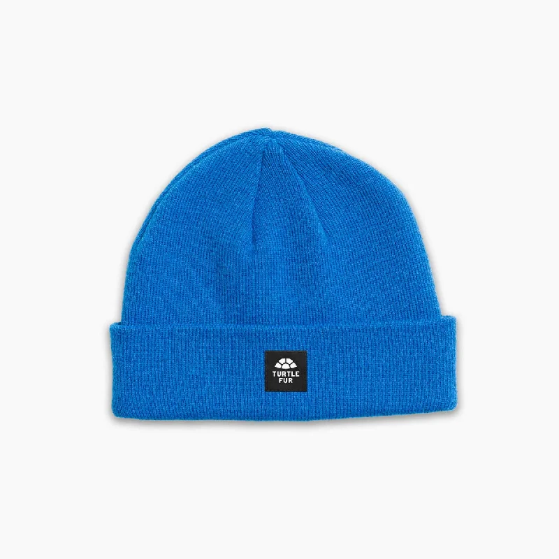 Camping hiking trail cut-Pathfinder Knit Cuff Beanie - Blue