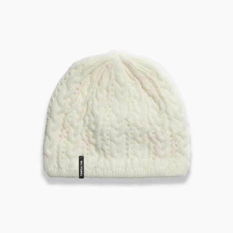 Camping hiking gear wave-Polylana Zelda Beanie - Ivory