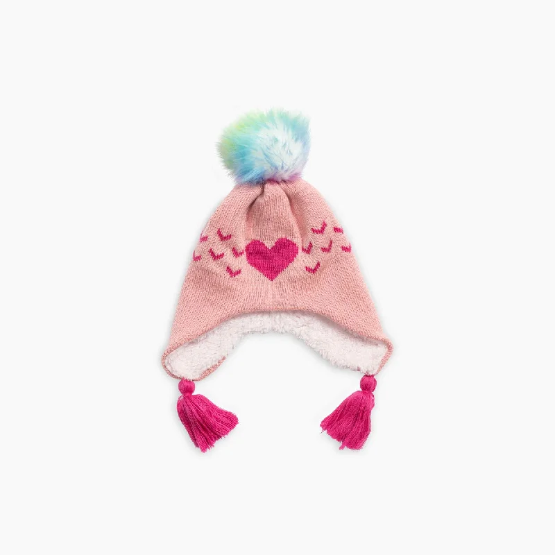 Camping hiking nature surge-Toddler Sophie Earflap - Pink