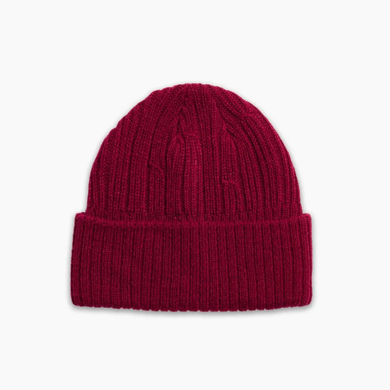 Camping hiking gear cheer-Wyatt Beanie - Wine